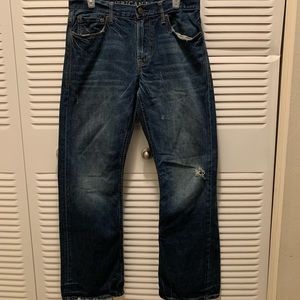 🔥Men America Eagle Dark Blue Jeans👖